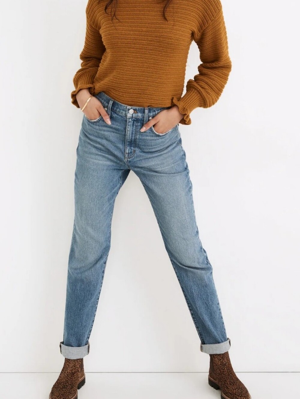 Madewell The High-Rise Slim Boy Jean Neal Wash Cotton Blend Size 25 High Rise